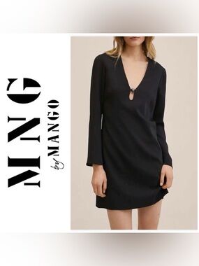 Mango Vestido Cocktail Shift Dress